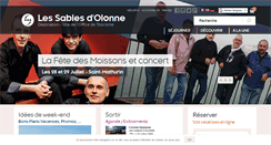Desktop Screenshot of lessablesdolonne-tourisme.com